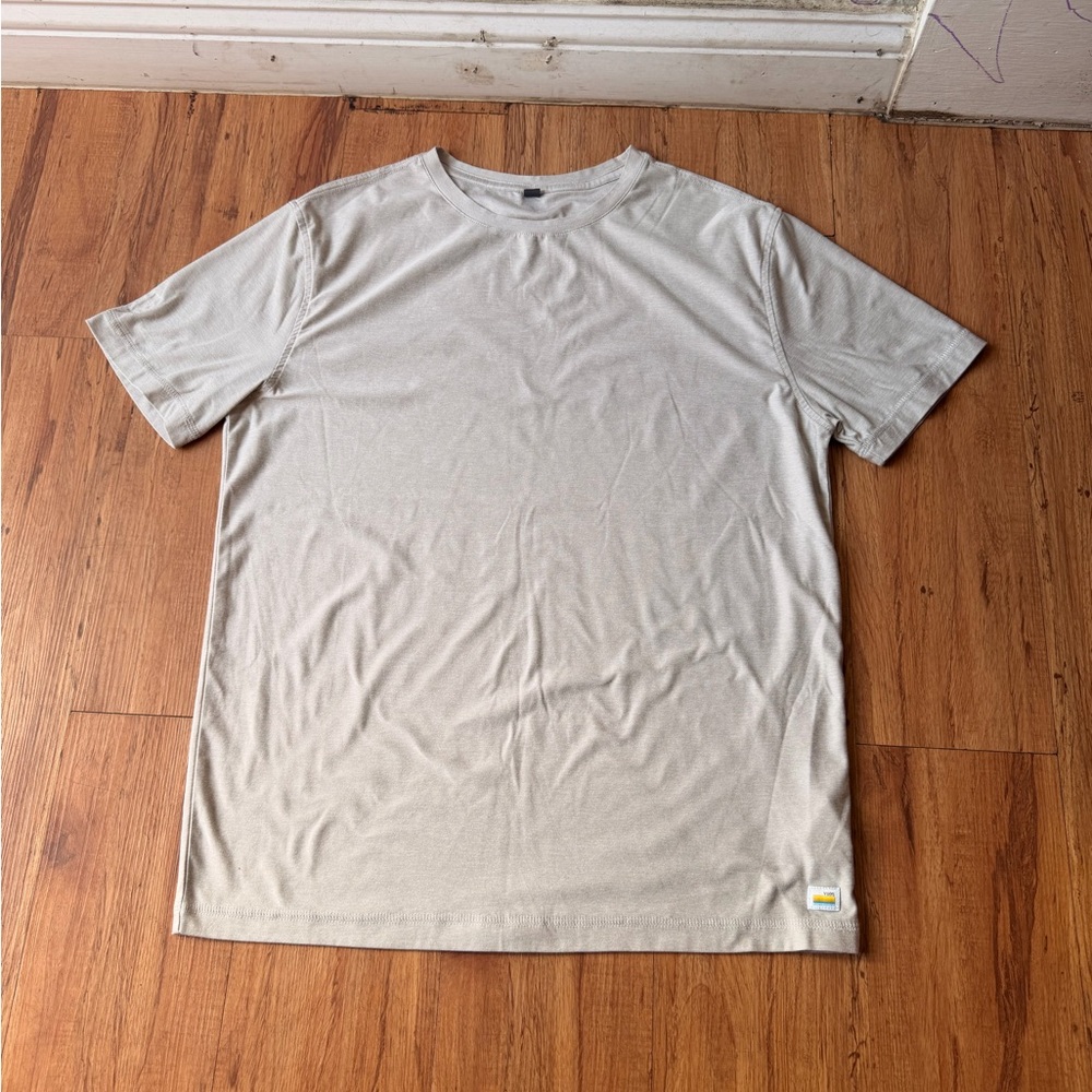 Vuori Light Gray Short Sleeve Crew Tee